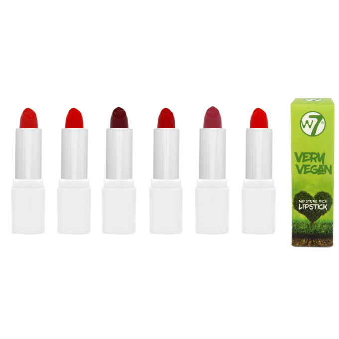 Lot de 6 Very Vegan Moisture Rich Lipstick RED