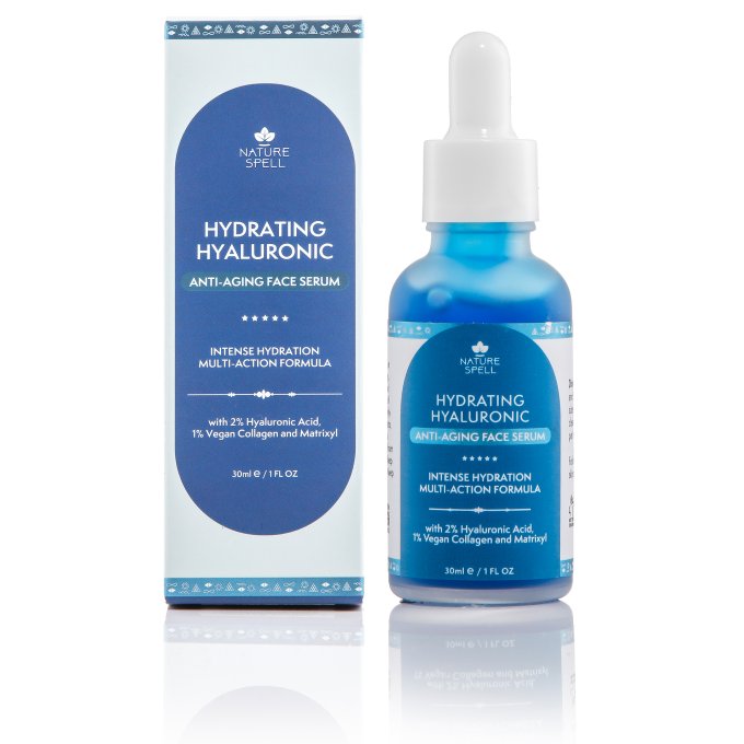 Sérum visage repulpant à l’acide hyaluronique et collagène vegan - Nature Spell