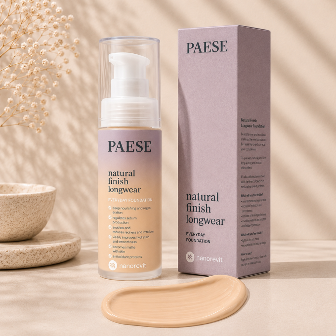 Fond de teint Finit naturel Nanorevit - 30 ml - 7 teintes - Paese