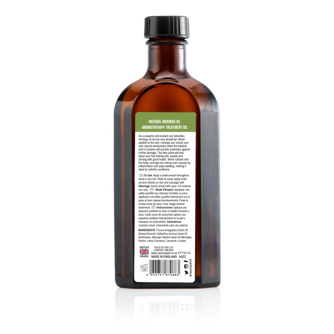 Huile précieuse de moringa pour la peau et les cheveux -  soin intensif pour peau sèche et cheveux a