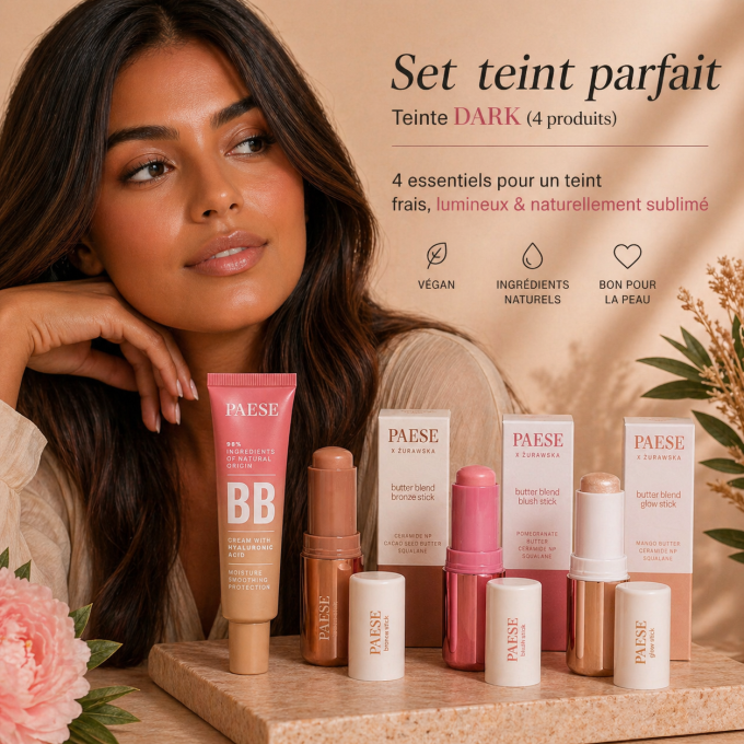 Set teint parfait teinte DARK (4 produits) - PAESE