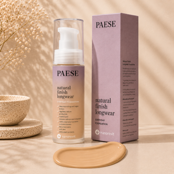 Fond de teint Finit naturel Nanorevit - 30 ml - 7 teintes - Paese