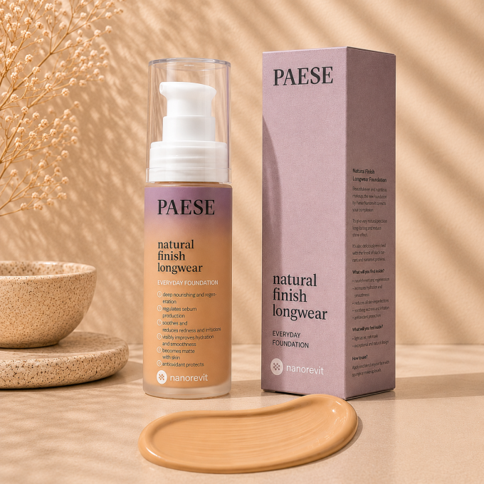 Fond de teint Finit naturel Nanorevit - 30 ml - 7 teintes - Paese