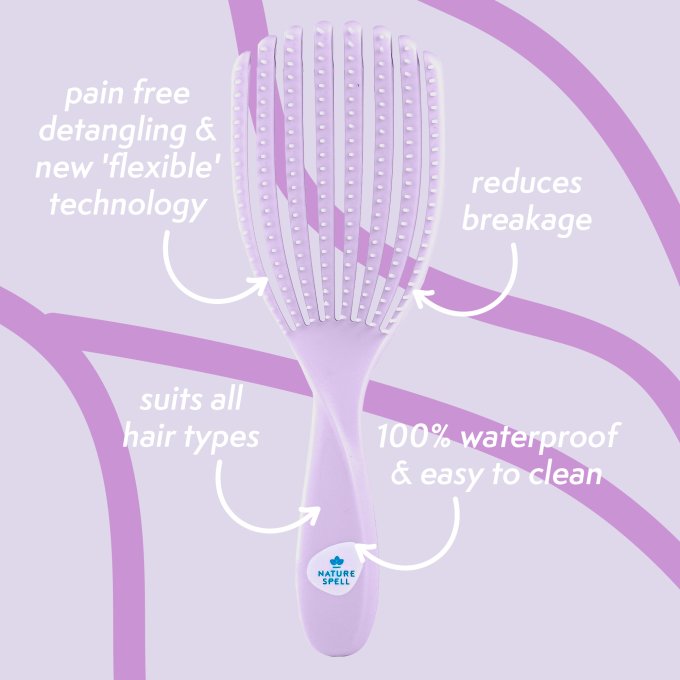 Brosse démêlante Flexiflow – brosse anti-nœuds flexible pour un démêlage tout en douceur - Coloris V