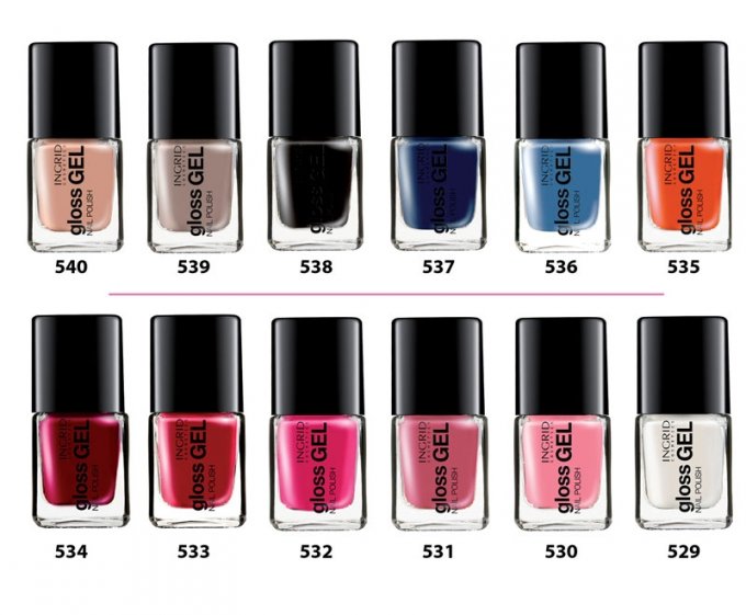 BtoB - Vernis Gel gloss Set 1 - 7 ml - 23 teintes - Ingrid Cosmetics - 24 pcs + palet of colours
