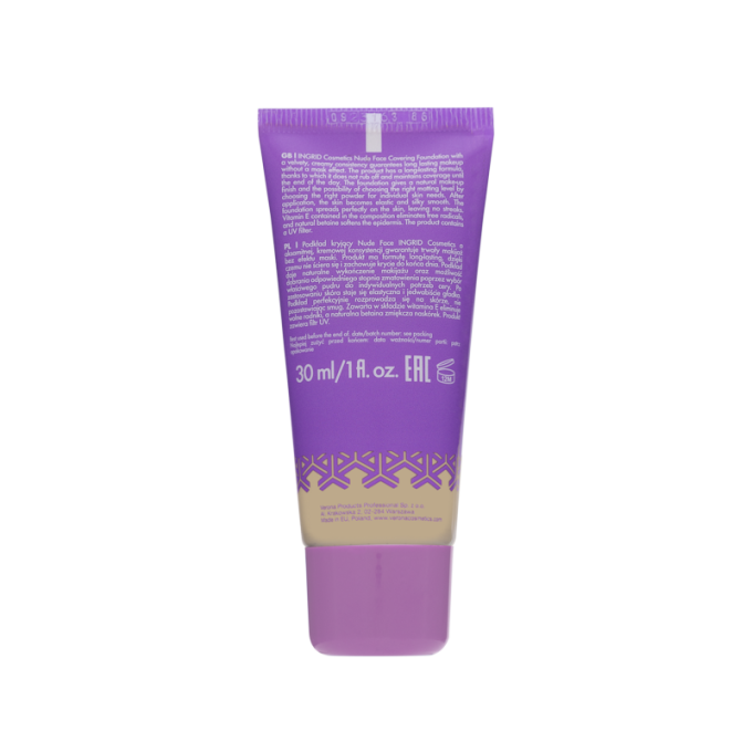 Fond de teint couvrant Nude Face-30ml-5 teintes-Ingrid Cosmetics