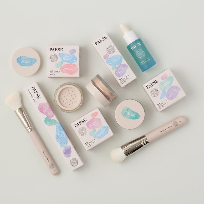 Duo Fond de teint minéral matifiant Vegan 7 g (HONEY) et Huile Hydratante 30 ml - PAESE