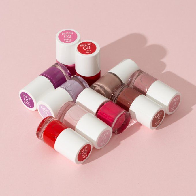 Trio de Vernis COLOR & CARE 4-en-1 – 3 x 5,5 ml – 3 teintes – PAESE