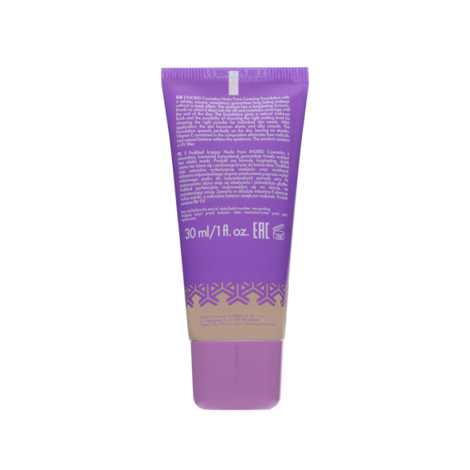 Fond de teint couvrant Nude Face-30ml-5 teintes-Ingrid Cosmetics