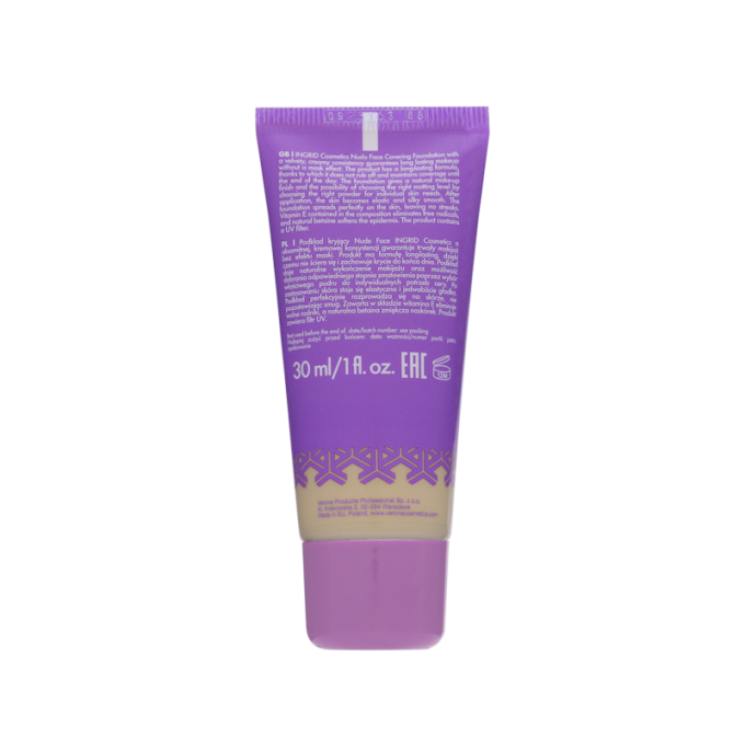 Fond de teint couvrant Nude Face-30ml-5 teintes-Ingrid Cosmetics