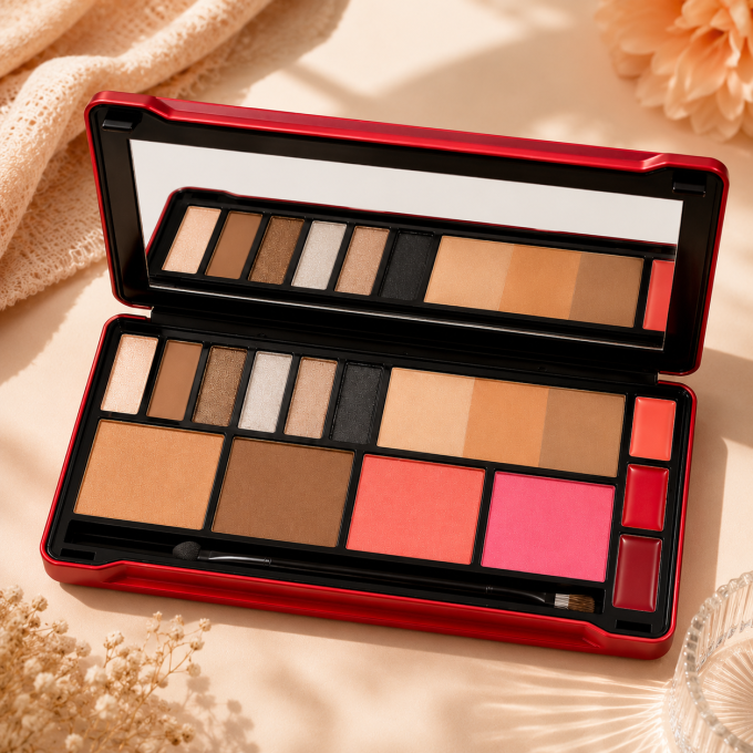 Grande Palette de maquillage DIVINE - 16 couleurs - 21 g - Magic Studio