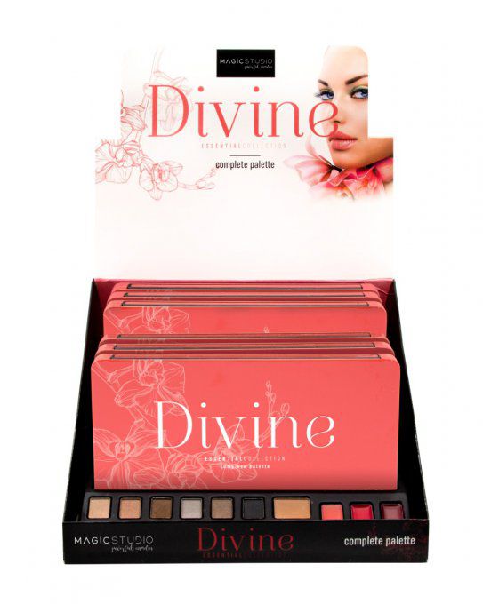 Grande Palette de maquillage DIVINE - 16 couleurs - 21 g - Magic Studio