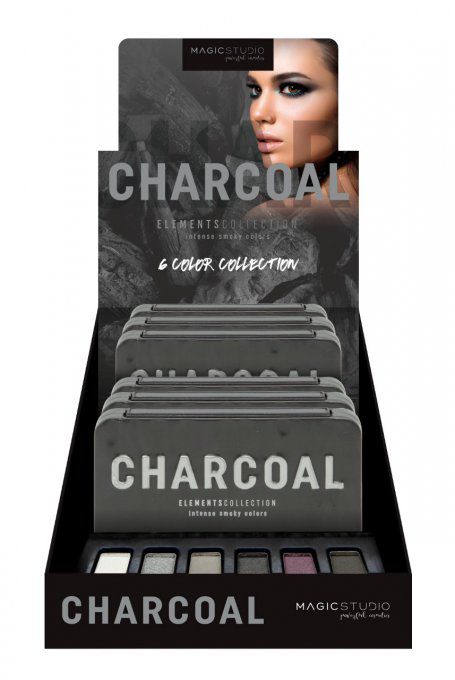Mini Palette de maquillage Smoky Charcoal - 6 couleurs - 7 g - Magic Studio