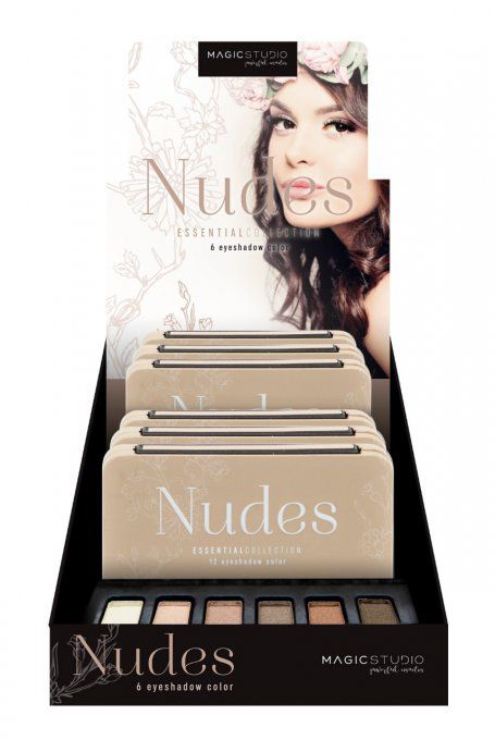 Mini palette de maquillage Nudes - 6 couleurs - 7 g - Magic Studio