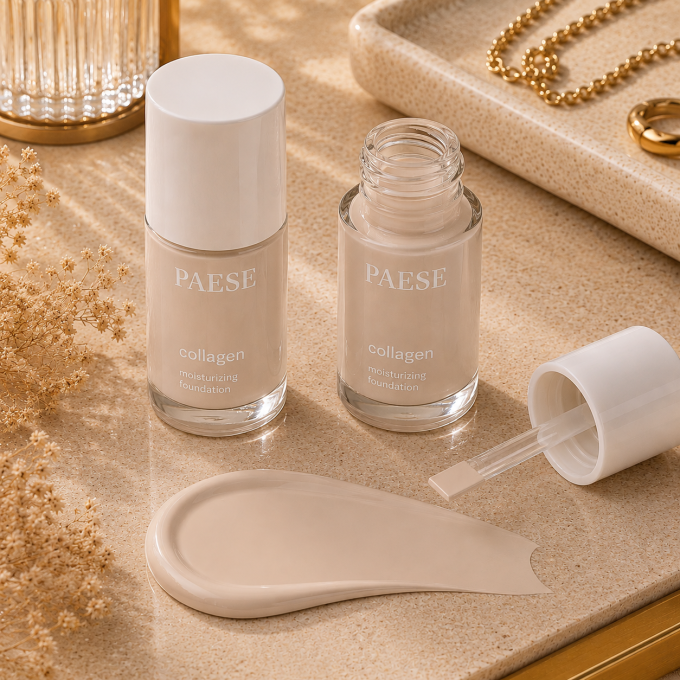 Fond de teint hydratant au collagène - 30 ml - 9 teintes - Paese