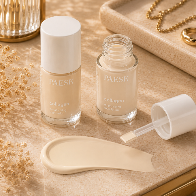 Fond de teint hydratant au collagène - 30 ml - 9 teintes - Paese