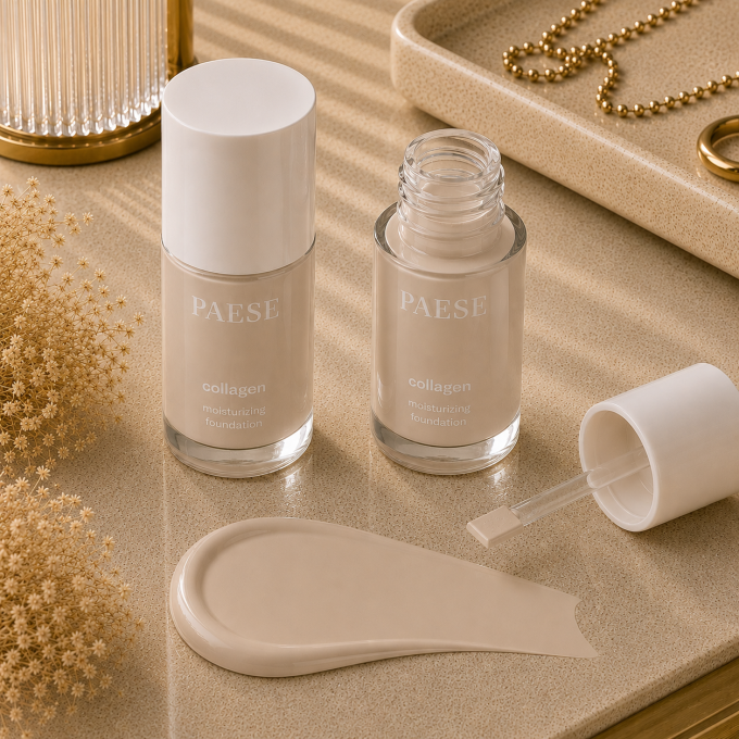 Fond de teint hydratant au collagène - 30 ml - 9 teintes - Paese