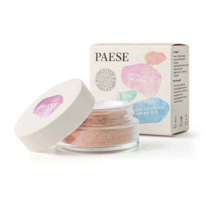 Blush minéral rose PAESE Minerals - Vegan - 6 g - 3 teintes