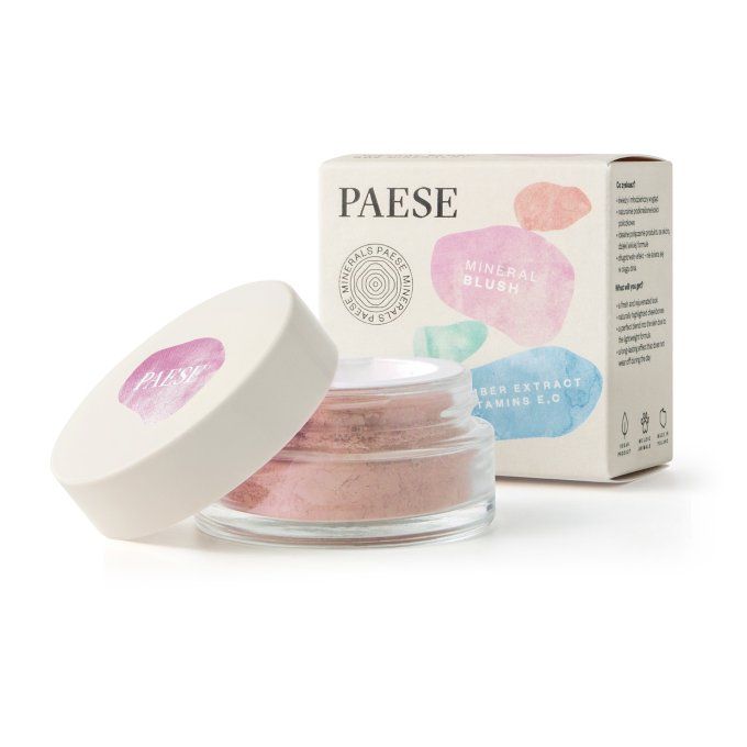 Blush minéral rose PAESE Minerals - Vegan - 6 g - 3 teintes