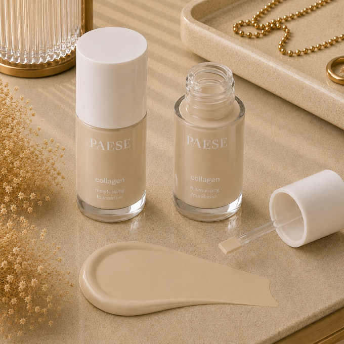 Fond de teint hydratant au collagène - 30 ml - 9 teintes - Paese