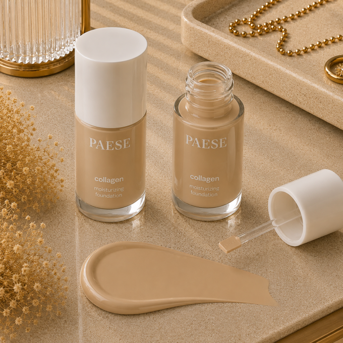 Fond de teint hydratant au collagène - 30 ml - 9 teintes - Paese