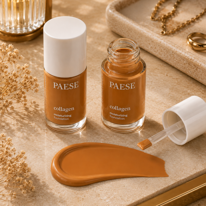 Fond de teint hydratant au collagène - 30 ml - 9 teintes - Paese