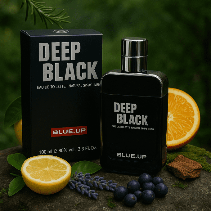 BLUE UP DEEP BLACK – Eau de toilette homme 100 ml | Inspiration aromatique fougère boisée