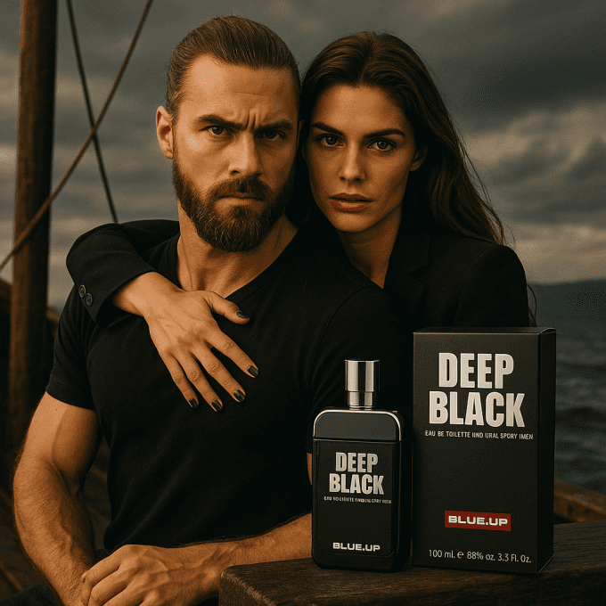 BLUE UP DEEP BLACK – Eau de toilette homme 100 ml | Inspiration aromatique fougère boisée