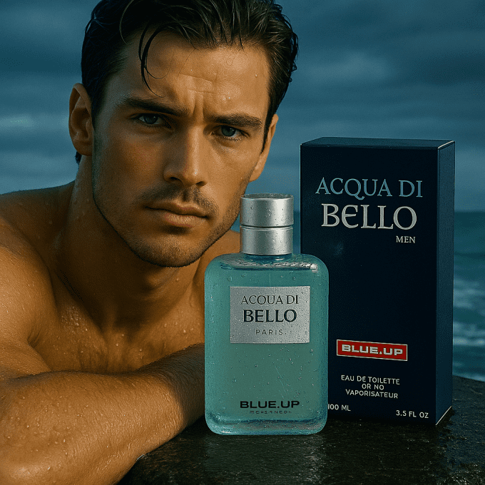 BLUE UP ACQUA DI BELLO – Eau de toilette homme 100 ml | Inspiration fraîche aquatique et boisée