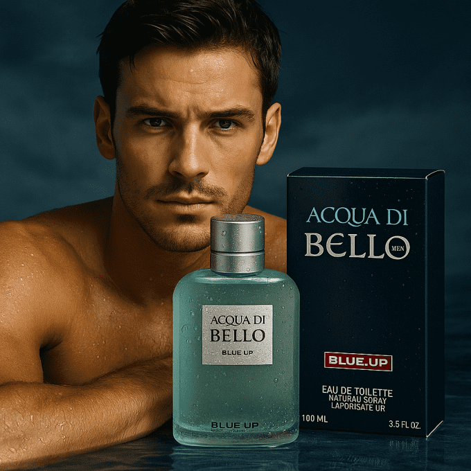 BLUE UP ACQUA DI BELLO – Eau de toilette homme 100 ml | Inspiration fraîche aquatique et boisée