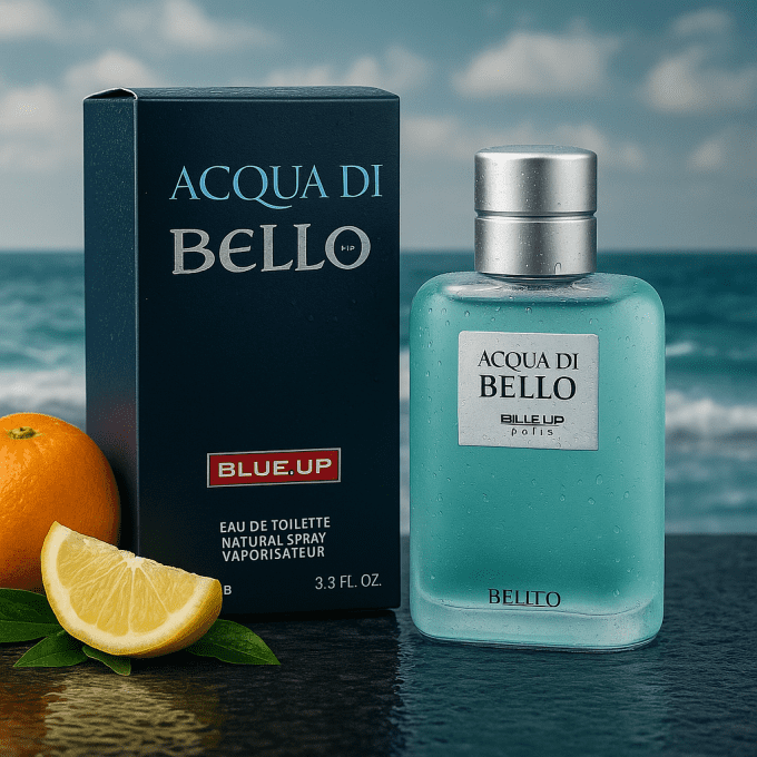 BLUE UP ACQUA DI BELLO – Eau de toilette homme 100 ml | Inspiration fraîche aquatique et boisée