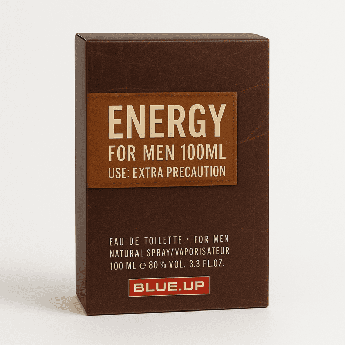 BLUE UP ENERGY FOR LIFE MEN – Eau de toilette homme 100 ml | Inspiration fruitée boisée vivifiante