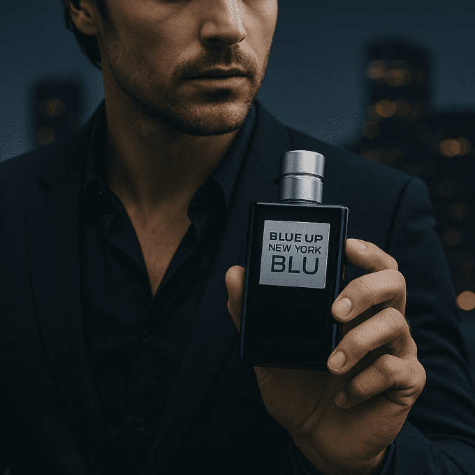 BLUE UP NEW YORK BLUE MEN – Eau de toilette homme 100 ml | Boisé aromatique et magnétique