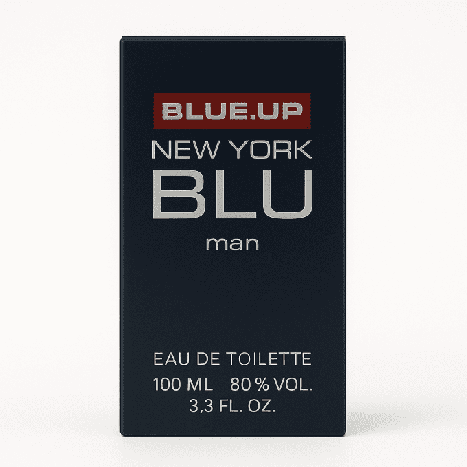 BLUE UP NEW YORK BLUE MEN – Eau de toilette homme 100 ml | Boisé aromatique et magnétique
