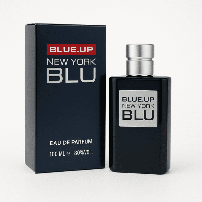 BLUE UP NEW YORK BLUE MEN – Eau de toilette homme 100 ml | Boisé aromatique et magnétique