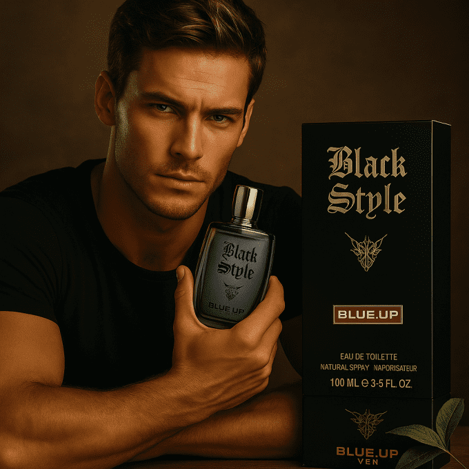BLUE UP BLACK STYLE MEN – Eau de toilette homme 100 ml | Inspiration boisée aromatique et épicée