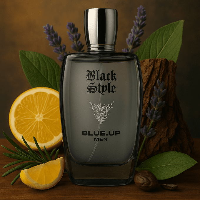 BLUE UP BLACK STYLE MEN – Eau de toilette homme 100 ml | Inspiration boisée aromatique et épicée