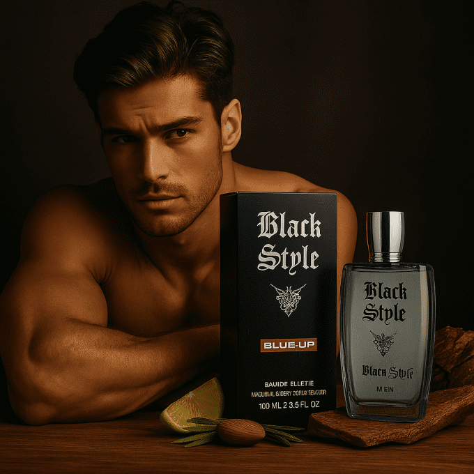 BLUE UP BLACK STYLE MEN – Eau de toilette homme 100 ml | Inspiration boisée aromatique et épicée