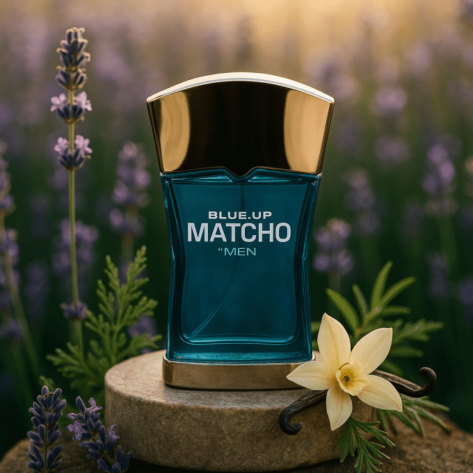 BLUE UP MATCHO MEN – Eau de toilette homme 100 ml | Oriental frais et viril aux accents iconiques