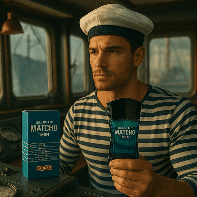 BLUE UP MATCHO MEN – Eau de toilette homme 100 ml | Oriental frais et viril aux accents iconiques