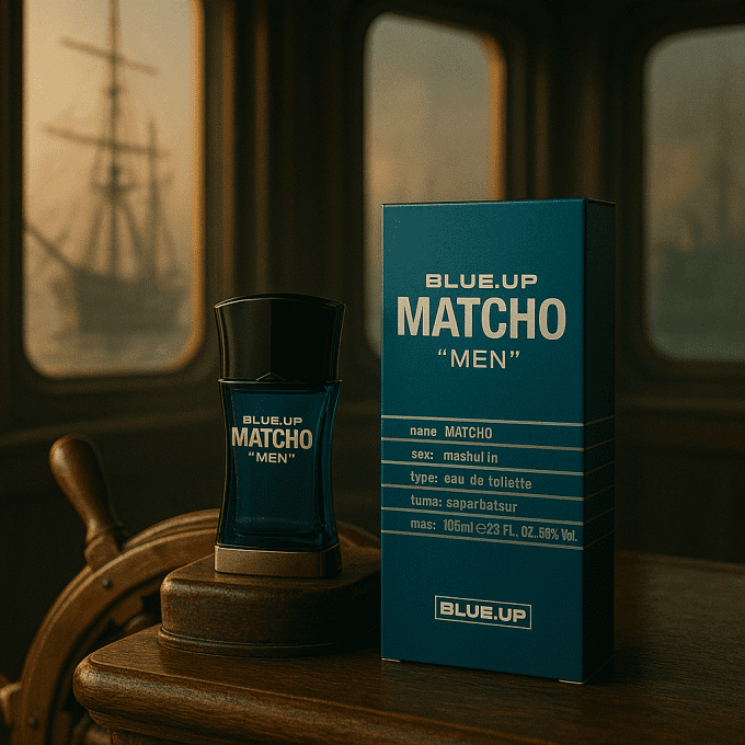 BLUE UP MATCHO MEN – Eau de toilette homme 100 ml | Oriental frais et viril aux accents iconiques