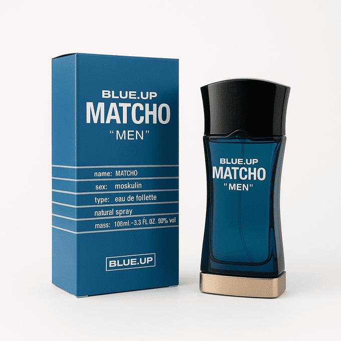 BLUE UP MATCHO MEN – Eau de toilette homme 100 ml | Oriental frais et viril aux accents iconiques