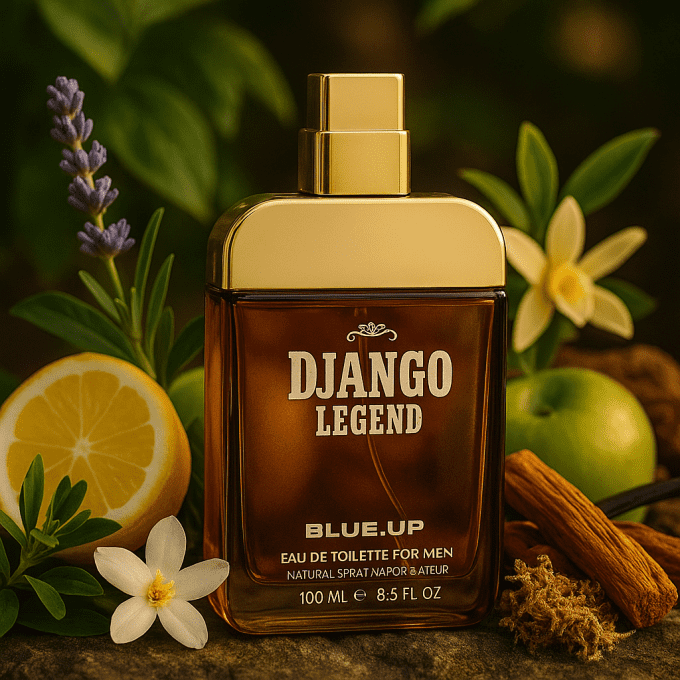 BLUE UP DJANGO LEGEND MEN – Eau de toilette homme 100 ml | Inspiration fougère aromatique intemporel