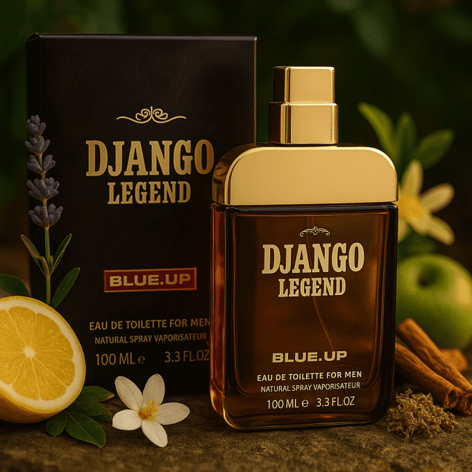 BLUE UP DJANGO LEGEND MEN – Eau de toilette homme 100 ml | Inspiration fougère aromatique intemporel