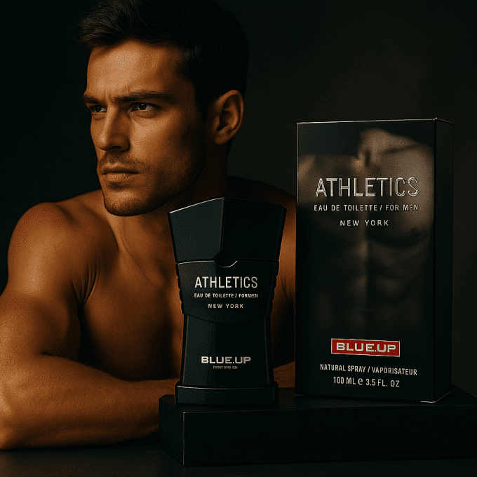 BLUE UP ATHLETICS MEN – Eau de toilette homme 100 ml | Inspiration aromatique boisée et fraîche