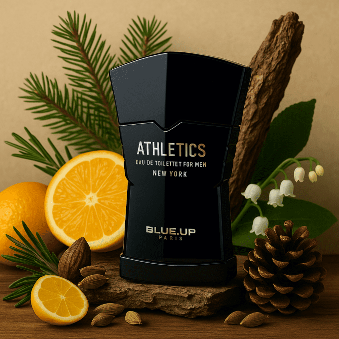 BLUE UP ATHLETICS MEN – Eau de toilette homme 100 ml | Inspiration aromatique boisée et fraîche