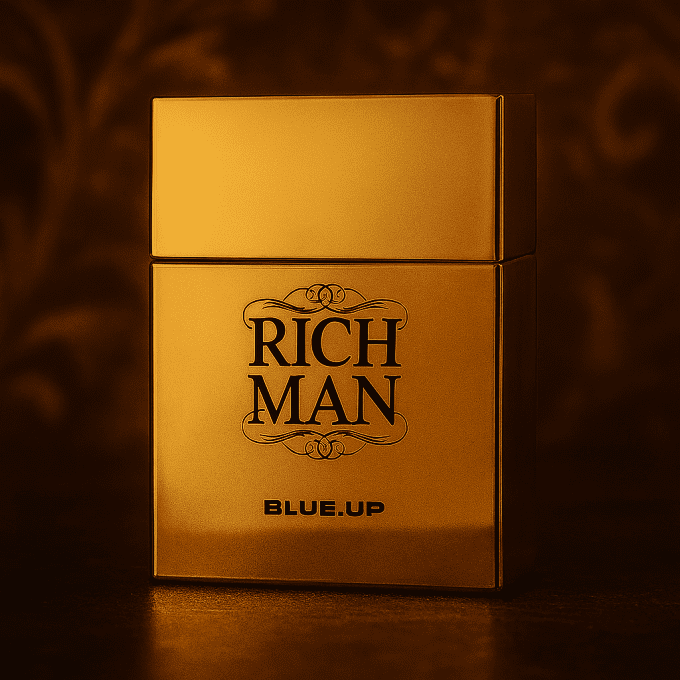 Blue-Up Rich Man Square – Eau de parfum homme | Boisé épicé sensuel