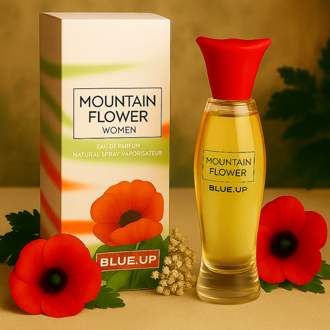 BLUE UP MOUNTAIN FLOWER WOMEN – Eau de parfum femme 100 ml | Inspiration florale poudrée et boisée