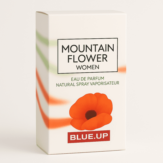 BLUE UP MOUNTAIN FLOWER WOMEN – Eau de parfum femme 100 ml | Inspiration florale poudrée et boisée