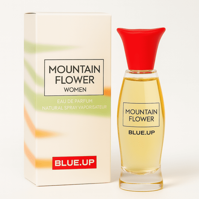 BLUE UP MOUNTAIN FLOWER WOMEN – Eau de parfum femme 100 ml | Inspiration florale poudrée et boisée